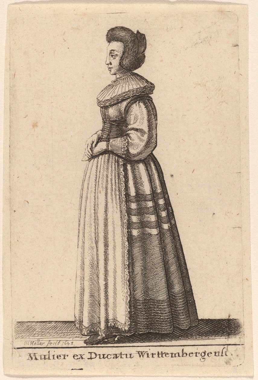विर्टेमबर्ग के डची की एक महिला द्वारा Wenceslaus Hollar