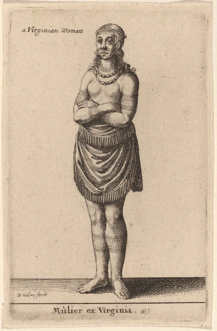 वर्जिनिया की एक महिला द्वारा Wenceslaus Hollar