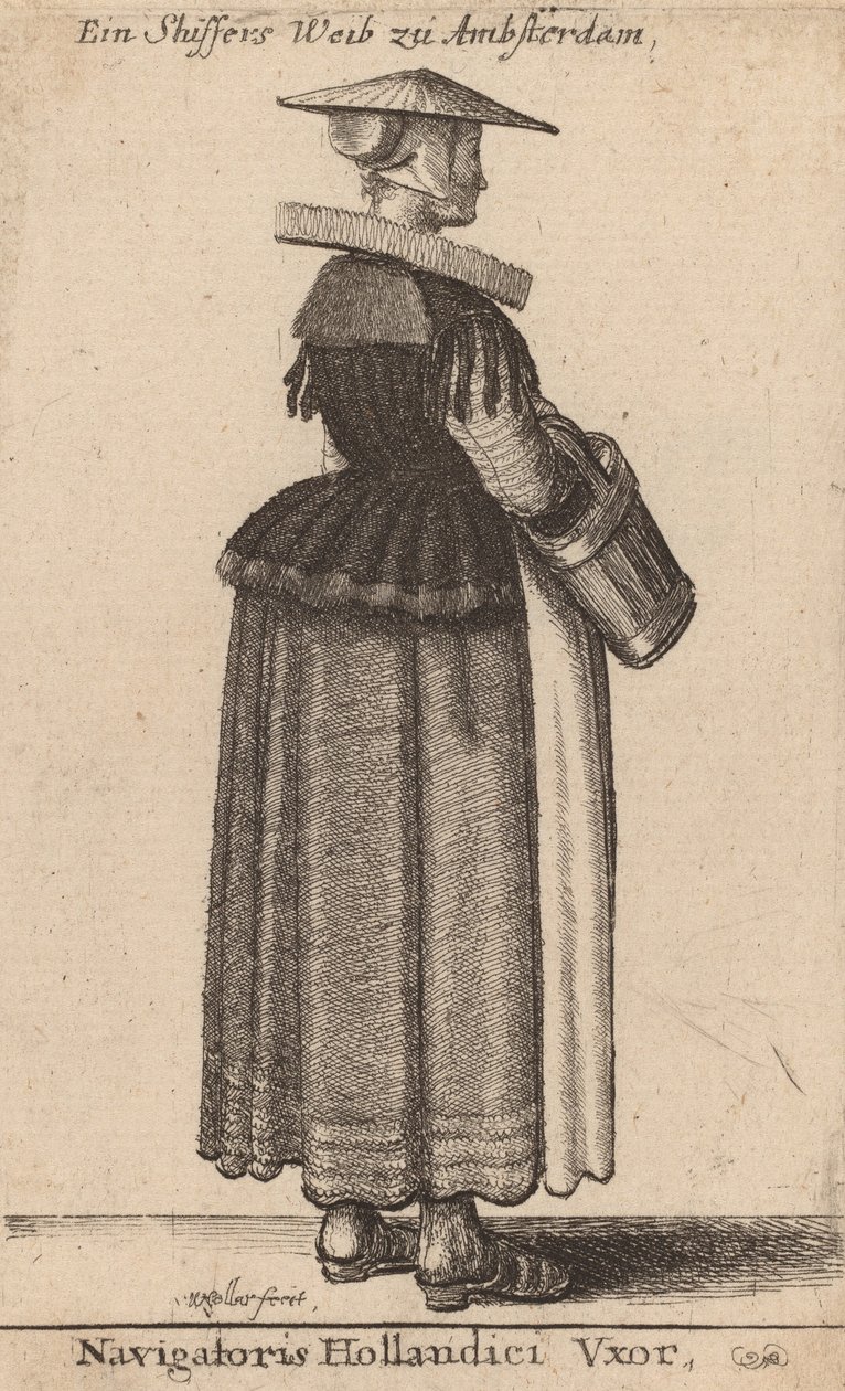 डच नाविक की पत्नी द्वारा Wenceslaus Hollar