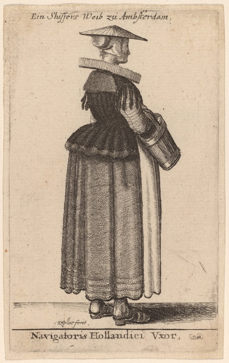 डच नाविक की पत्नी द्वारा Wenceslaus Hollar