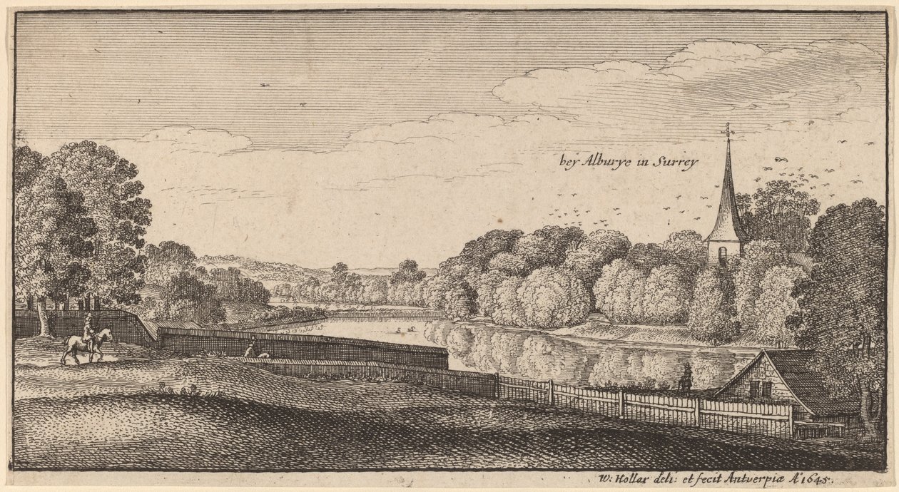 एल्बरी के पास द्वारा Wenceslaus Hollar