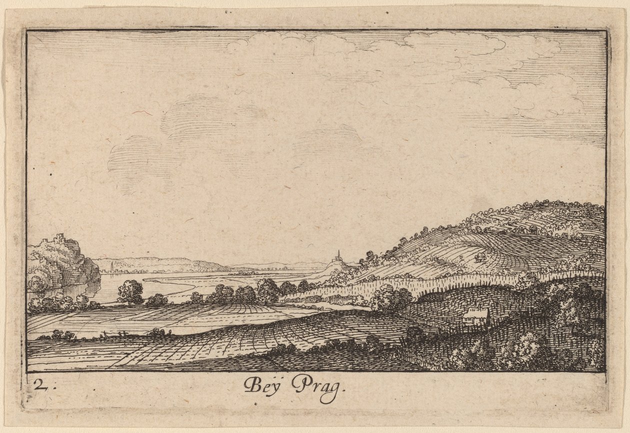 प्राग के पास द्वारा Wenceslaus Hollar