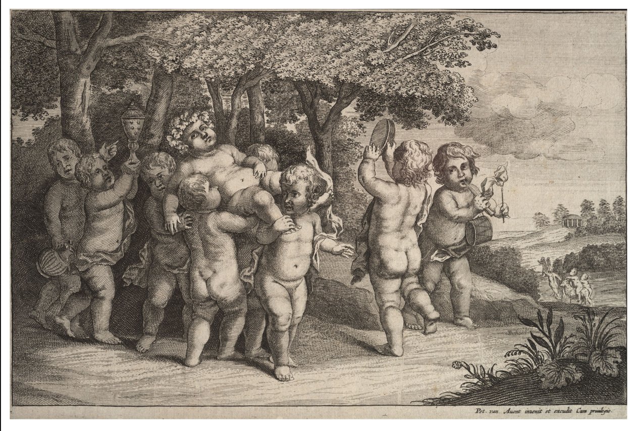 नौ छोटे लड़के द्वारा Wenceslaus Hollar