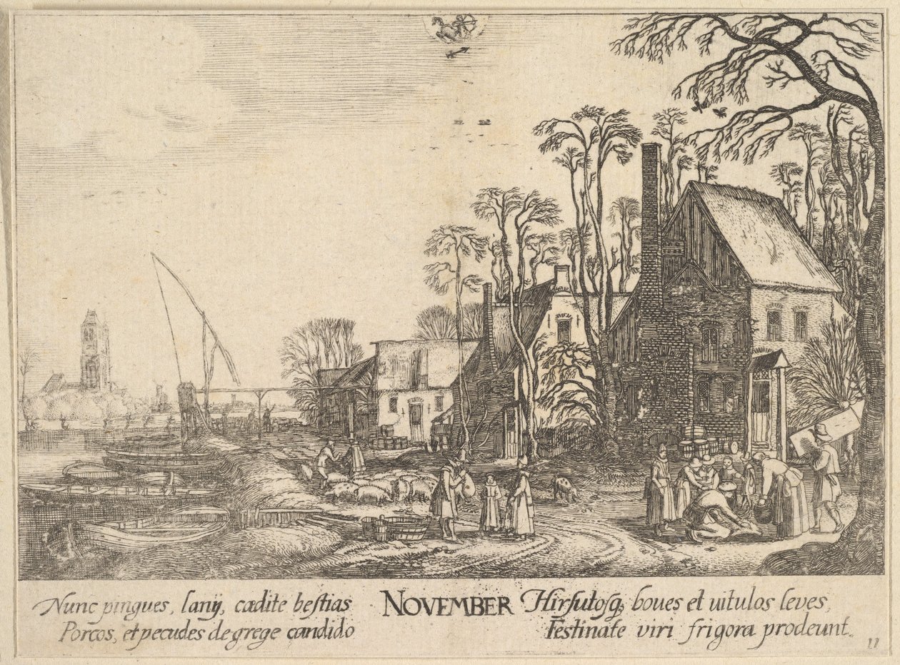 नवंबर, 1628-29। द्वारा Wenceslaus Hollar