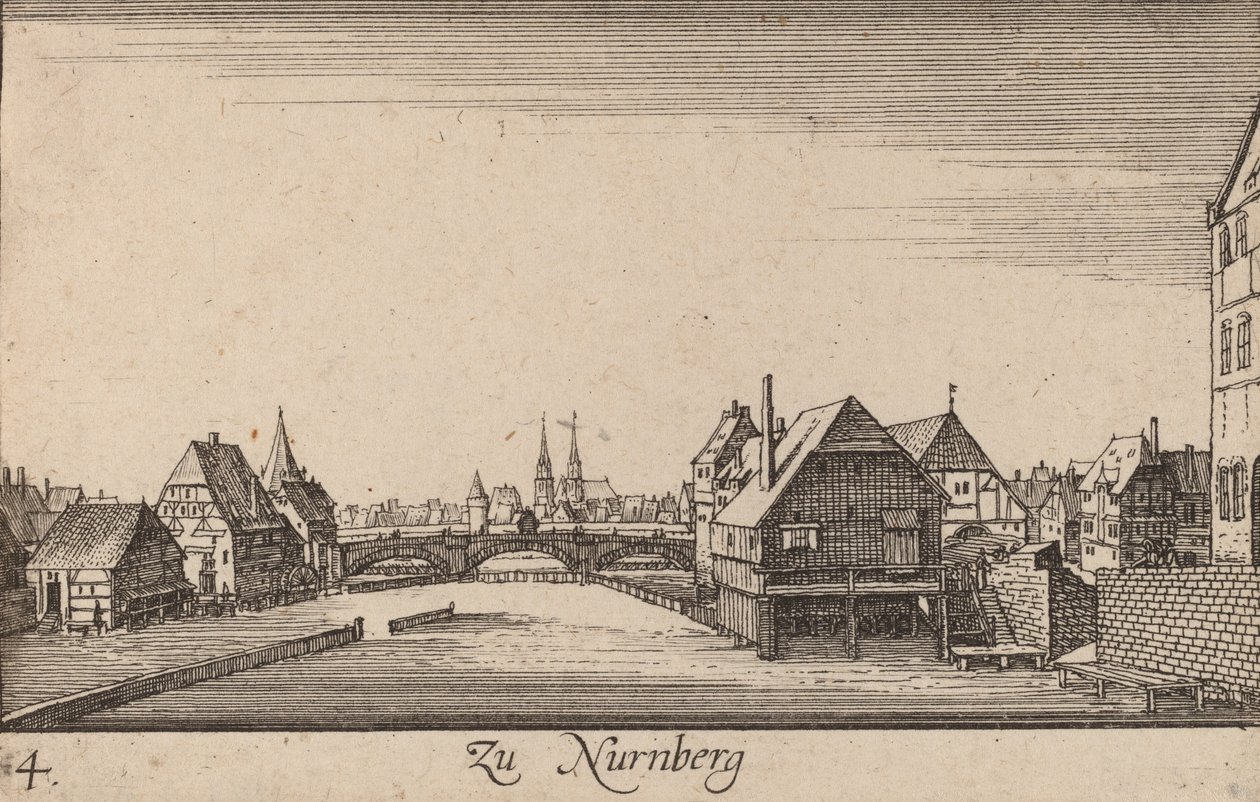 नूर्नबर्ग, 1635। द्वारा Wenceslaus Hollar