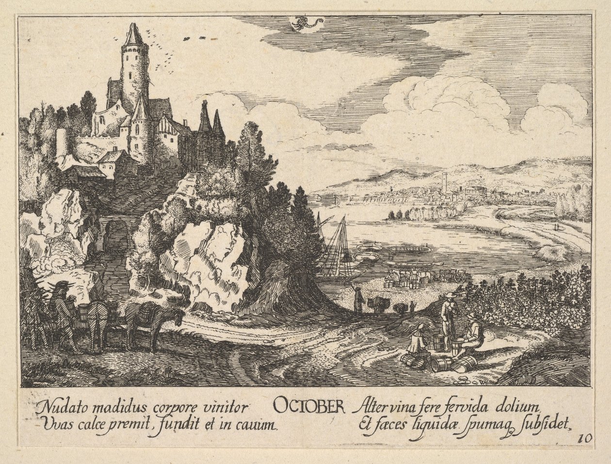 अक्टूबर, 1628-29। द्वारा Wenceslaus Hollar