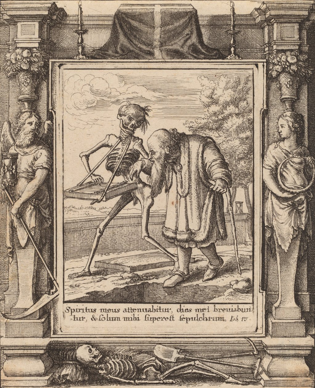 ओल्ड मैन, 1651। द्वारा Wenceslaus Hollar
