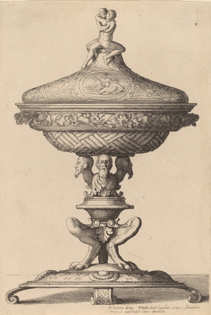 अलंकृत प्याला, 1642। द्वारा Wenceslaus Hollar
