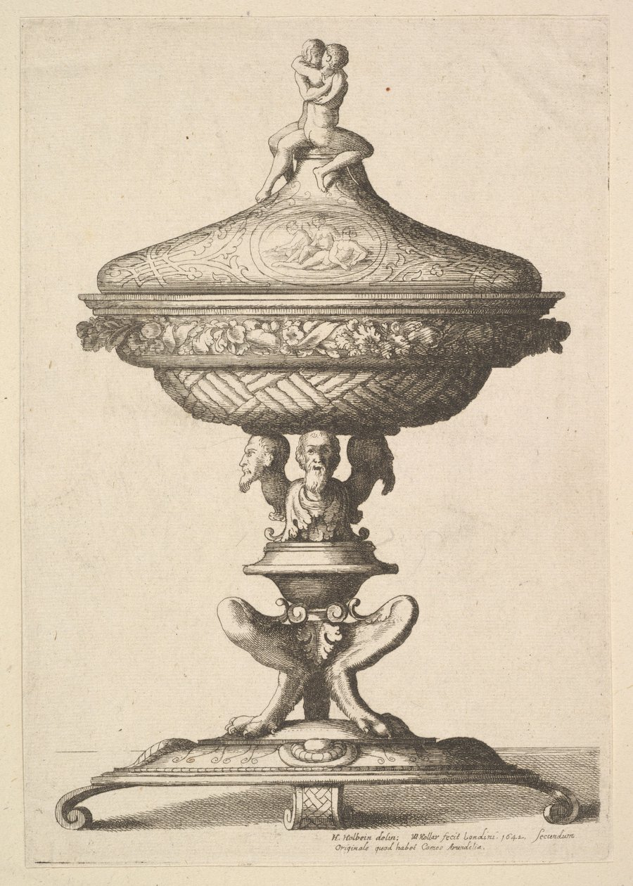 अलंकृत गोबल, 1642। द्वारा Wenceslaus Hollar