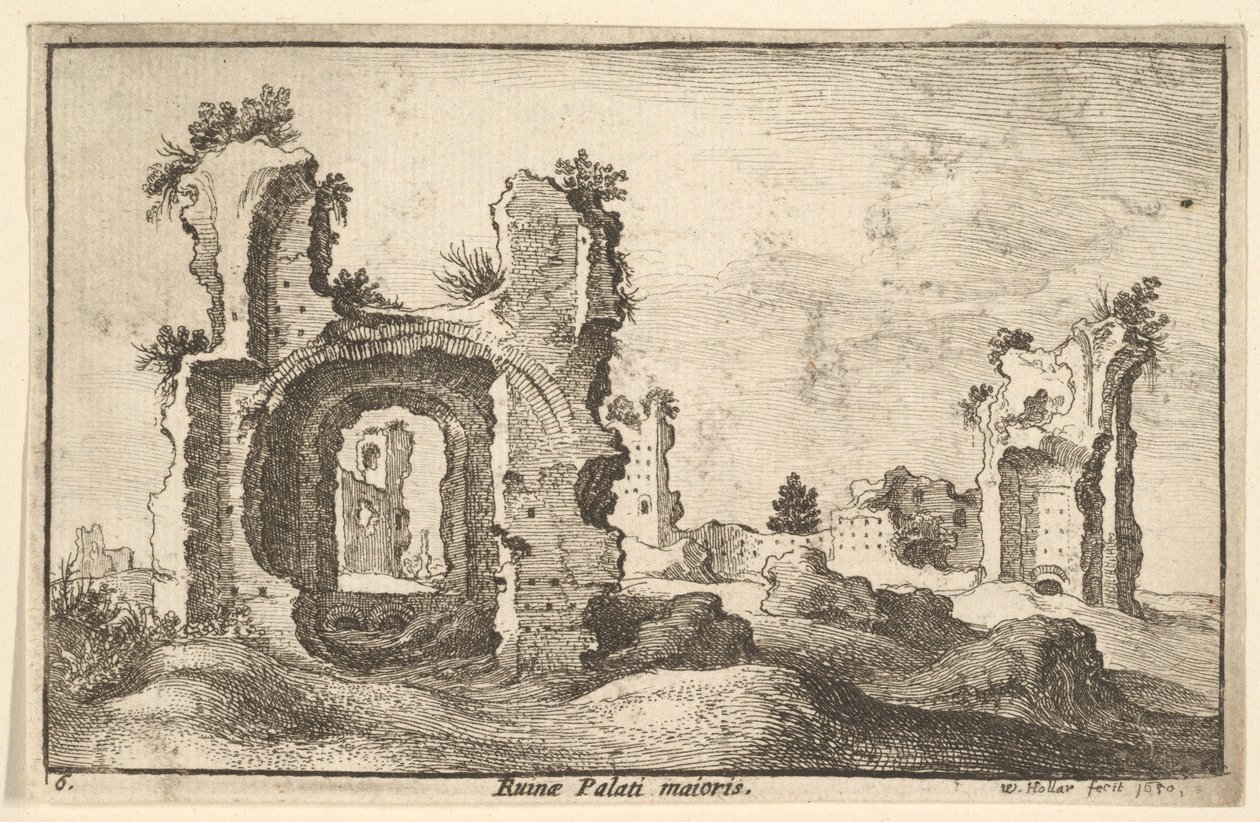 तालु के बहुमत, तालु पैलेस, रोम, 1650। द्वारा Wenceslaus Hollar