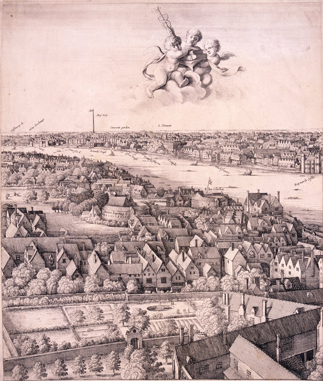 लंदन का विहंगम दृश्य, c1670 द्वारा Wenceslaus Hollar