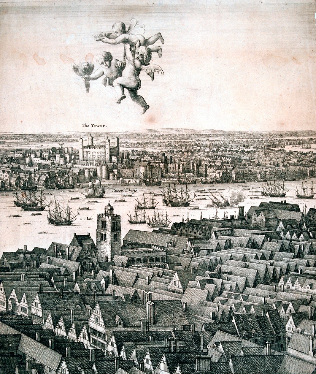 लंदन का विहंगम दृश्य, c1670 द्वारा Wenceslaus Hollar