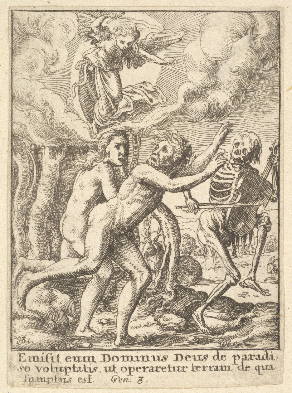 पैराडाइज लॉस्ट, डांस ऑफ डेथ, 1651 से। द्वारा Wenceslaus Hollar