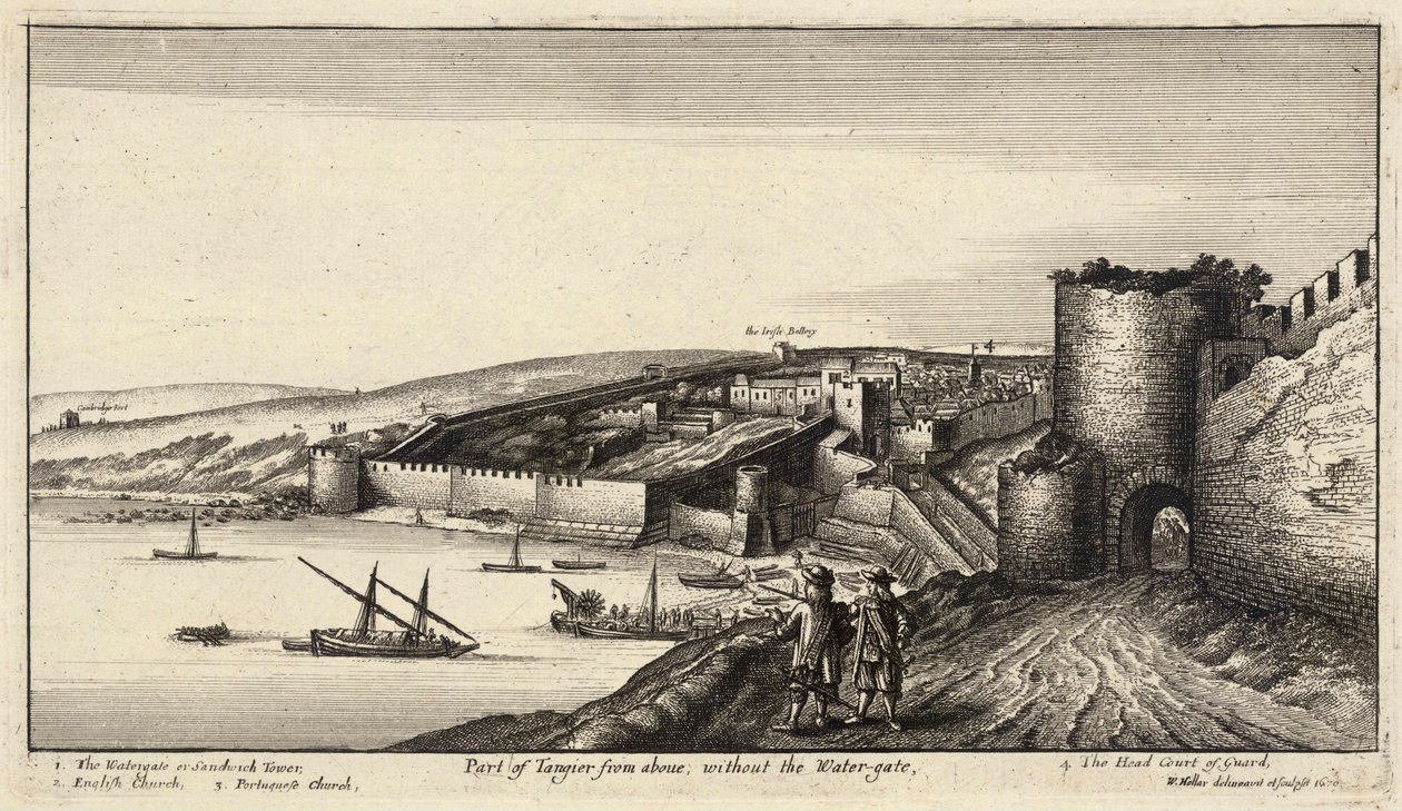 ऊपर से टंगेर का हिस्सा। राज्य 3 द्वारा Wenceslaus Hollar