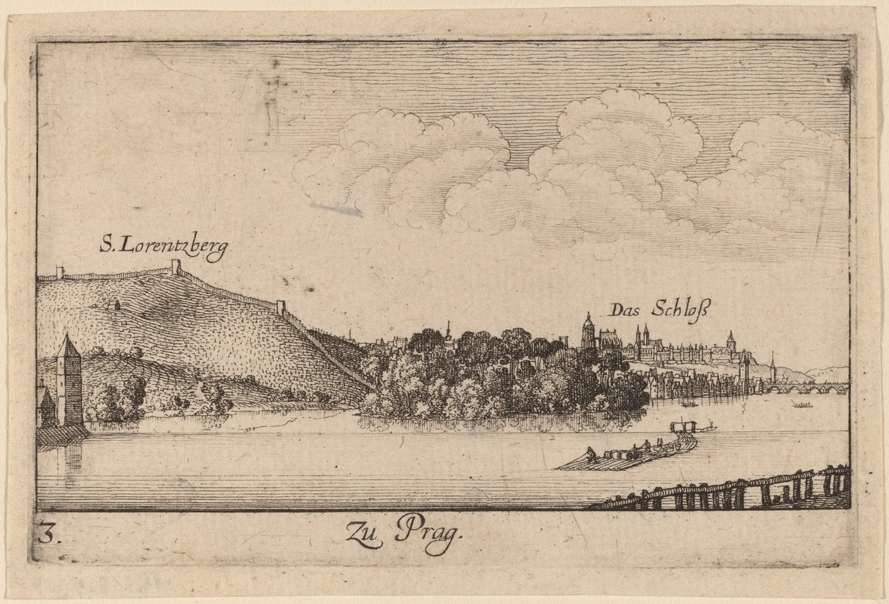 प्राहा द्वारा Wenceslaus Hollar