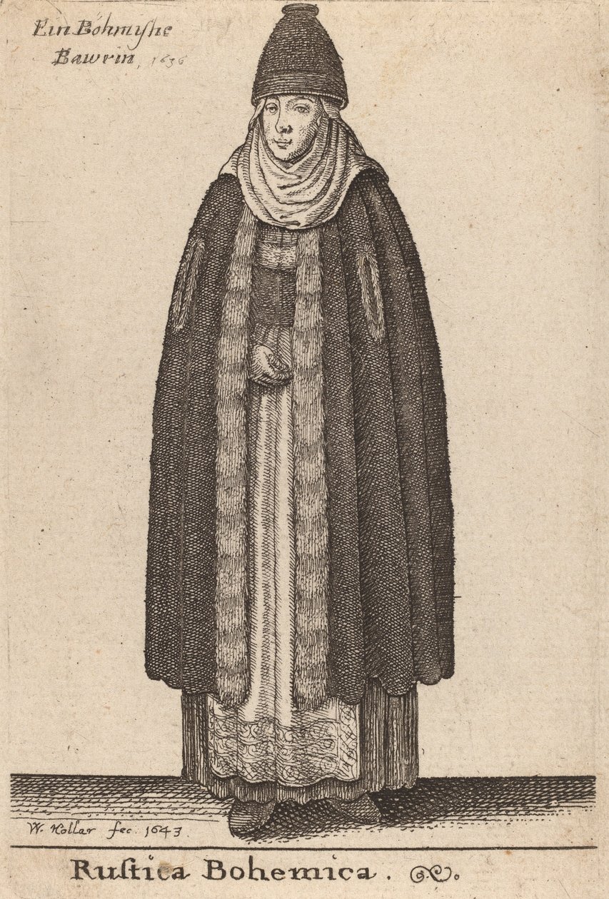 बोहेमियन देश, 1643। द्वारा Wenceslaus Hollar