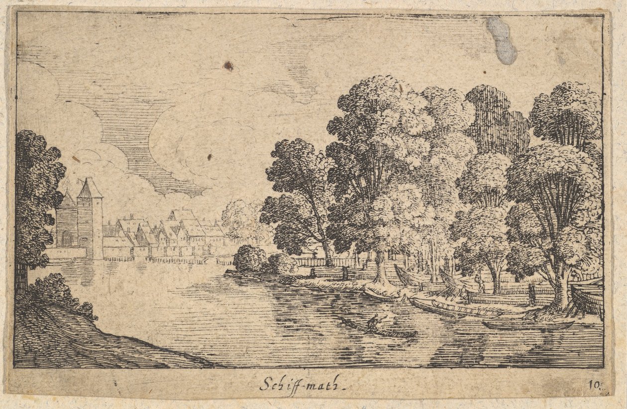 जहाज गणित, 1625-77। द्वारा Wenceslaus Hollar