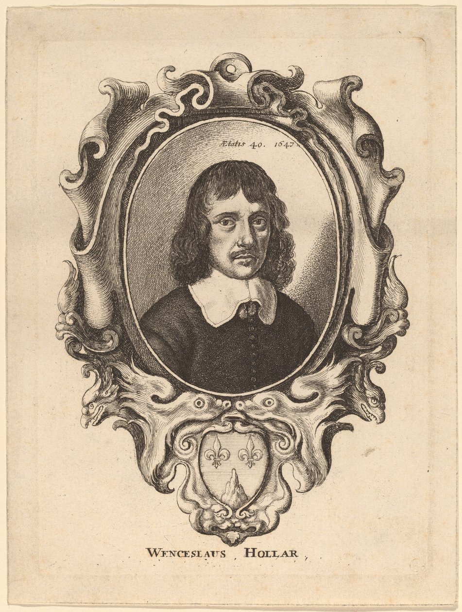 आत्म चित्र द्वारा Wenceslaus Hollar