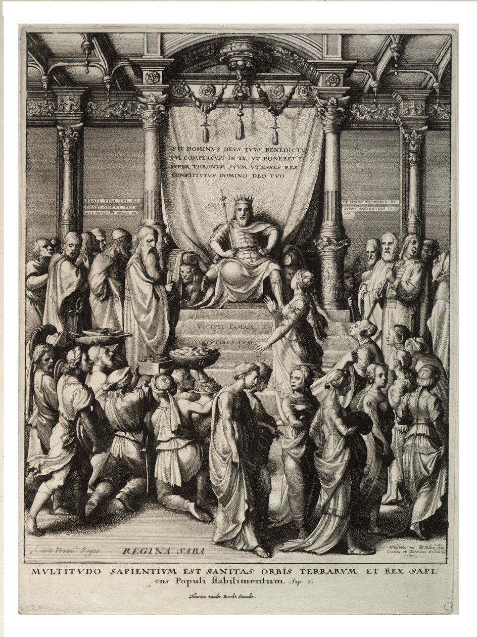 सुलैमान और शीबा की रानी। राज्य 3 द्वारा Wenceslaus Hollar