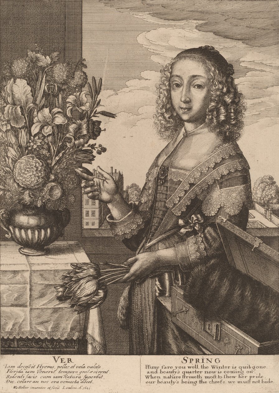 वसंत, 1641। द्वारा Wenceslaus Hollar