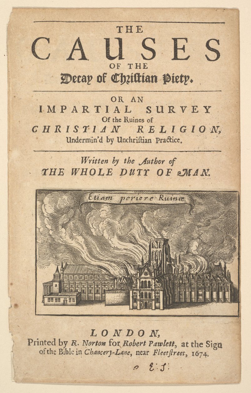 सेंट पॉल बर्निंग, लेक्स इग्नेया, 1671 या उसके बाद। द्वारा Wenceslaus Hollar