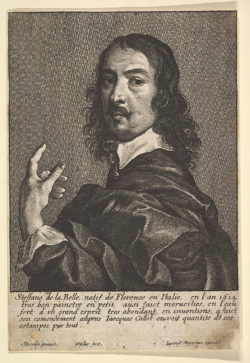 स्टेफानो डेला बेला, 1649। द्वारा Wenceslaus Hollar