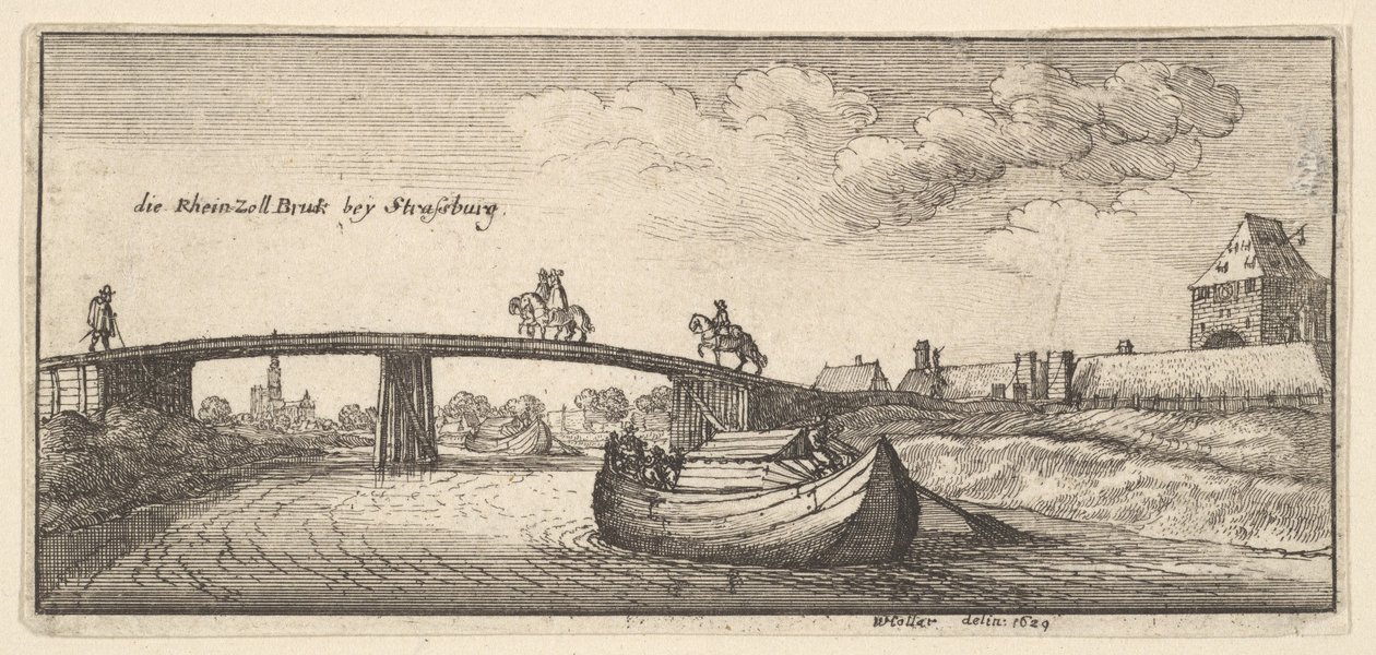 स्ट्रासबर्ग, 1629। द्वारा Wenceslaus Hollar