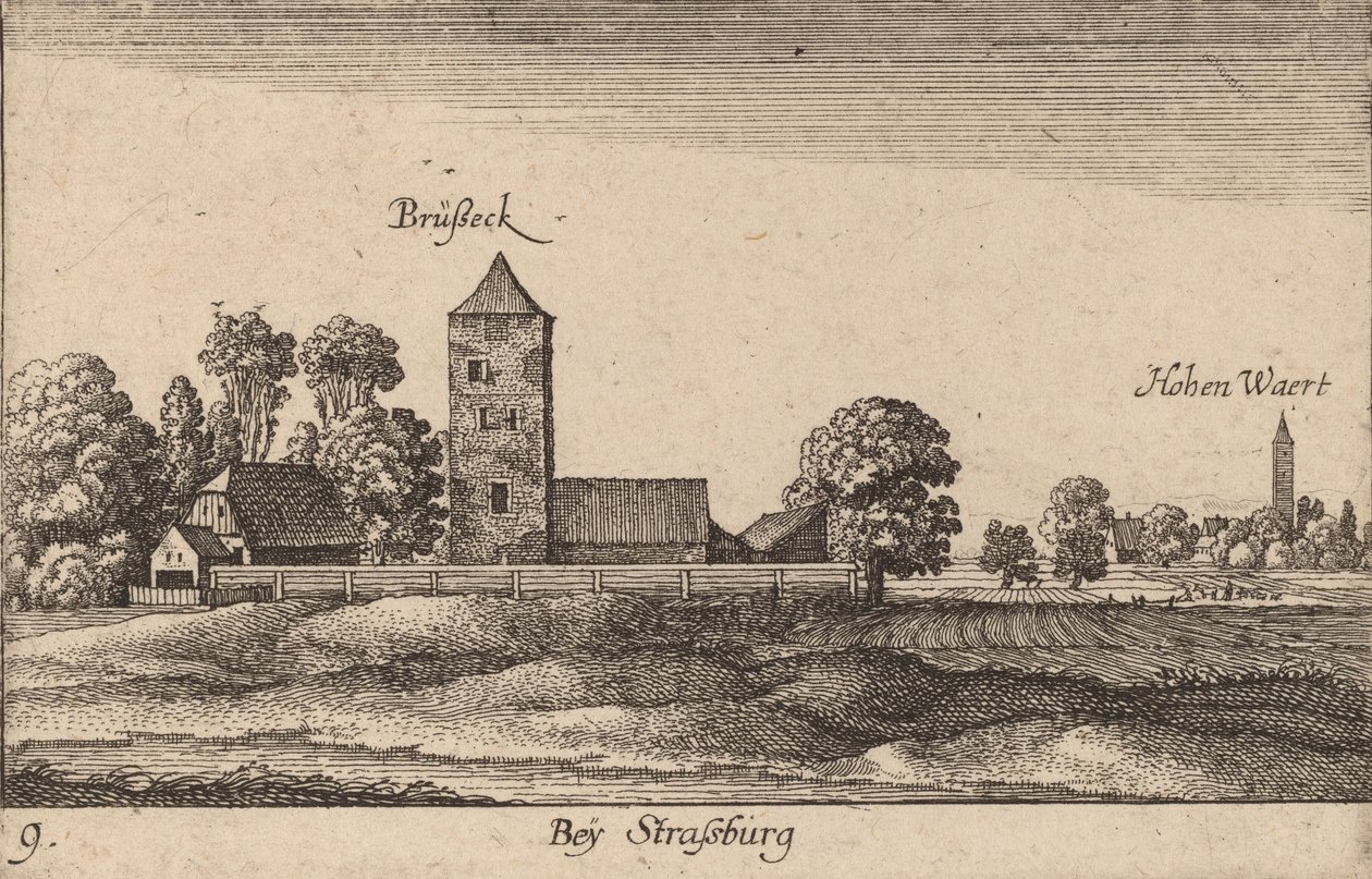 स्ट्रासबर्ग, 1635। द्वारा Wenceslaus Hollar