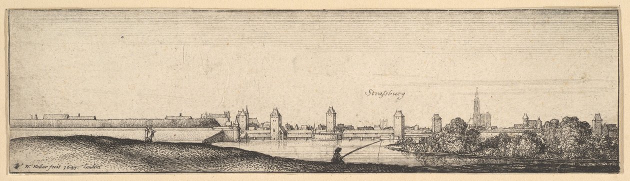 स्ट्रासबर्ग, 1642-44। द्वारा Wenceslaus Hollar