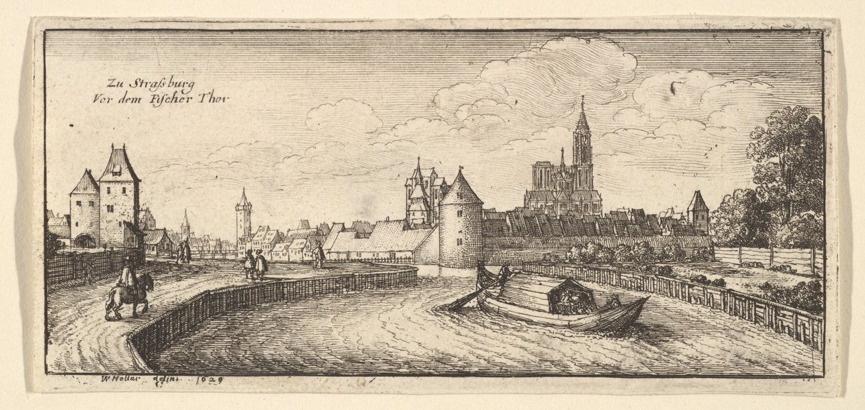 स्ट्रासबर्ग, 1663-65। द्वारा Wenceslaus Hollar