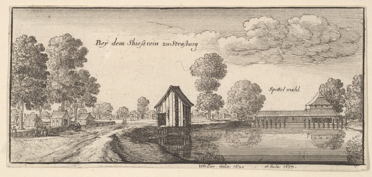 स्ट्रासबर्ग, 1665। द्वारा Wenceslaus Hollar