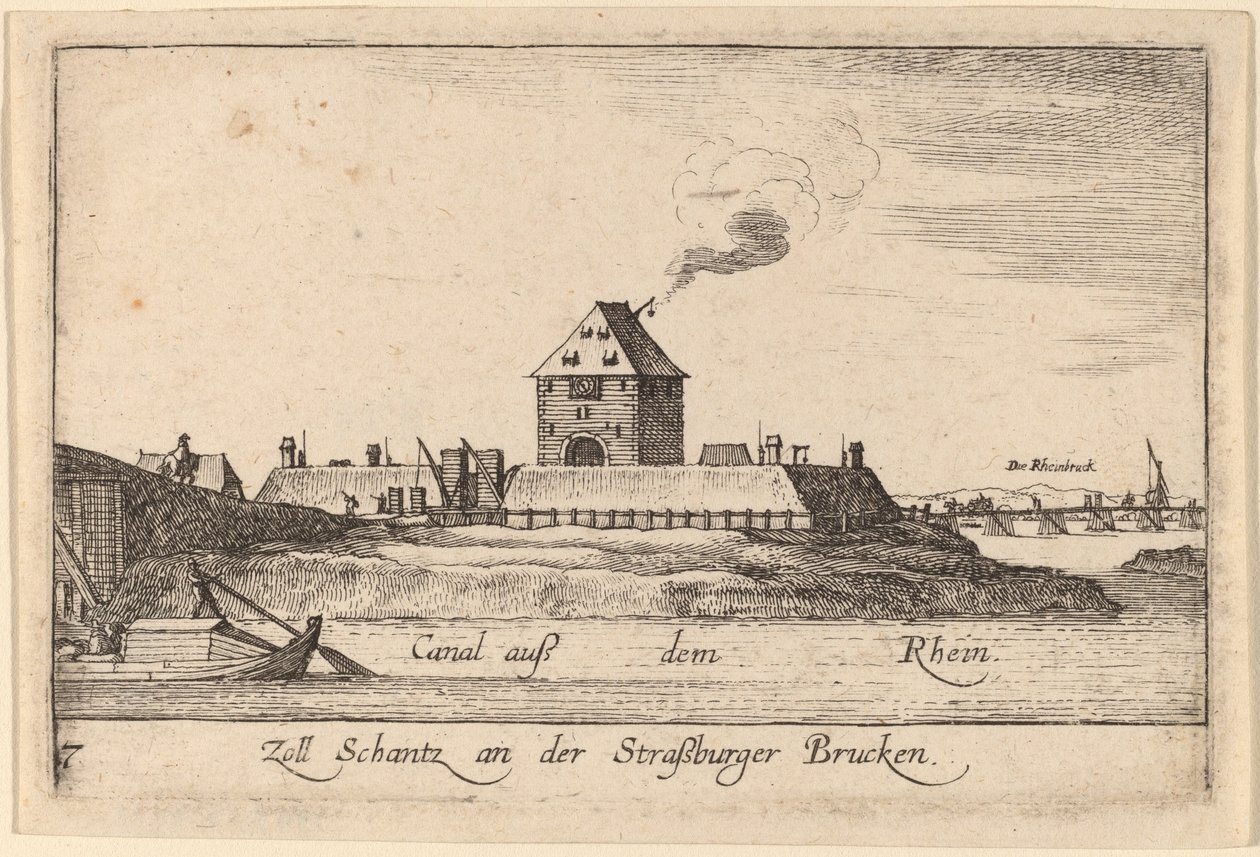 स्ट्रासबर्ग: टोल हाउस द्वारा Wenceslaus Hollar