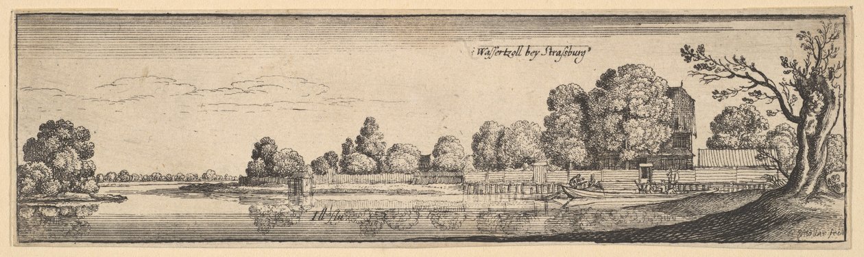 स्ट्रासबर्ग: द टोल हाउस, 1625-77। द्वारा Wenceslaus Hollar