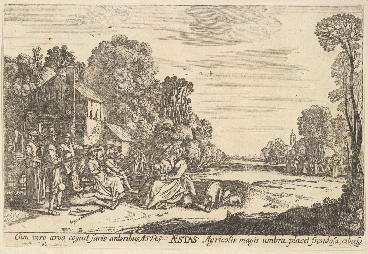 ग्रीष्मकालीन, 1629। द्वारा Wenceslaus Hollar