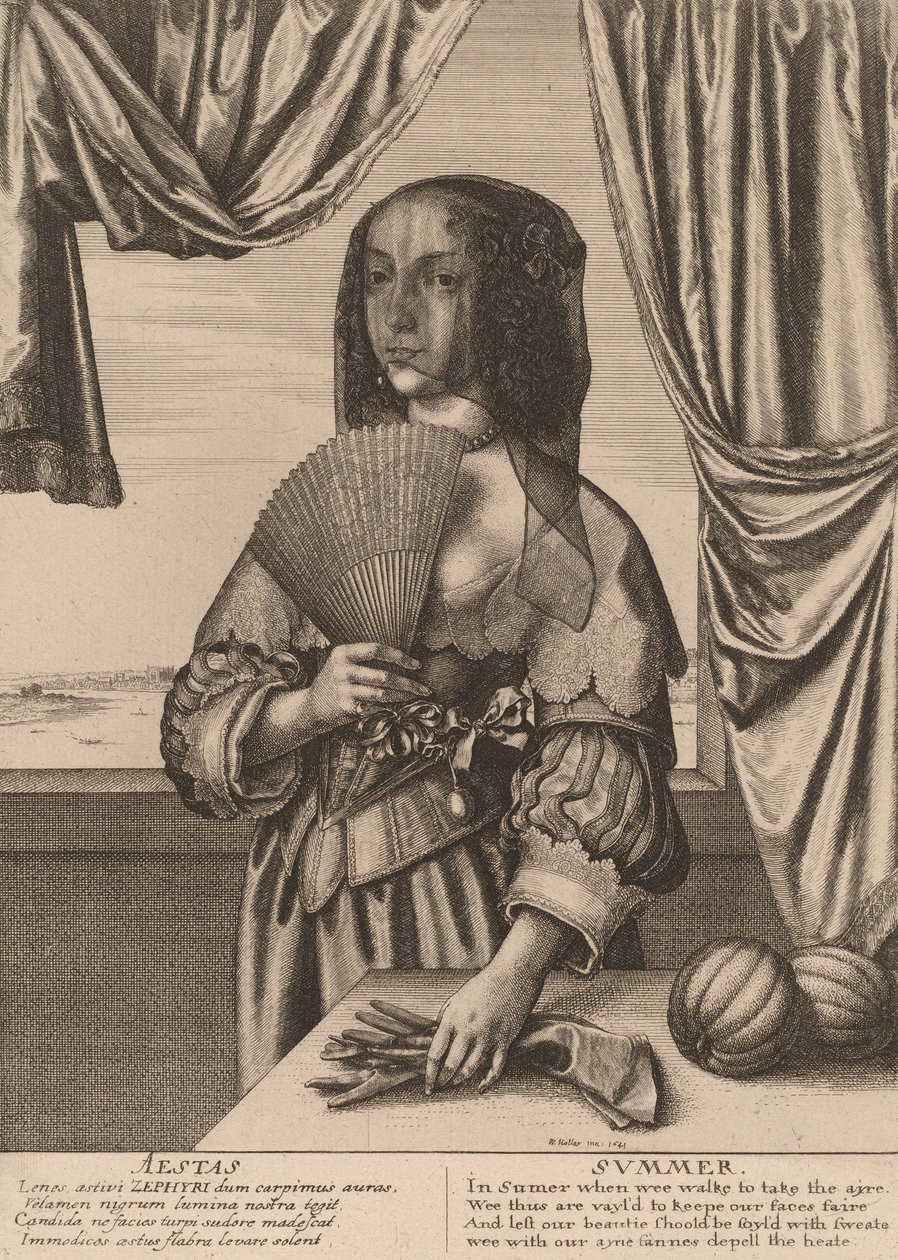 ग्रीष्म, 1641। द्वारा Wenceslaus Hollar