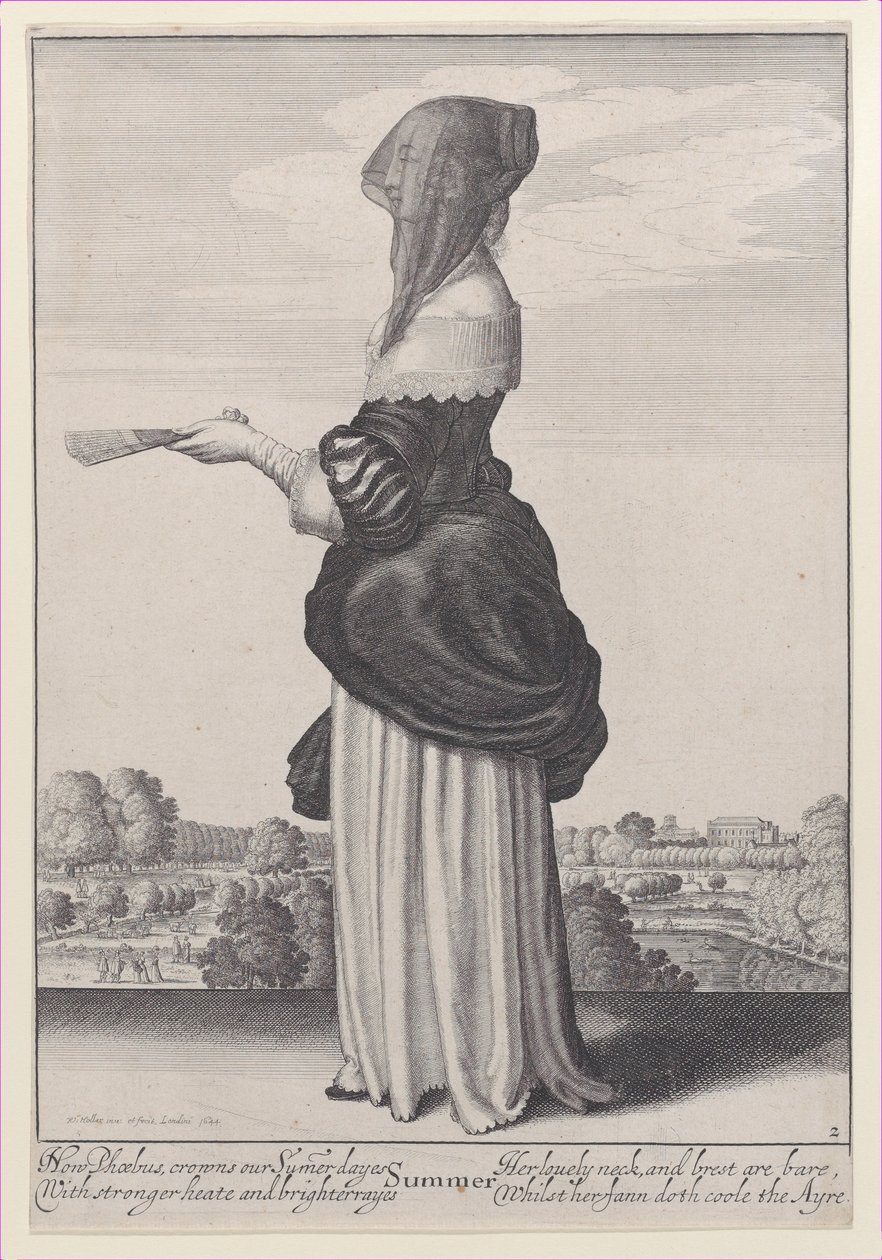 गर्मी, मौसम से, 1643-44।, 1643-44। द्वारा Wenceslaus Hollar