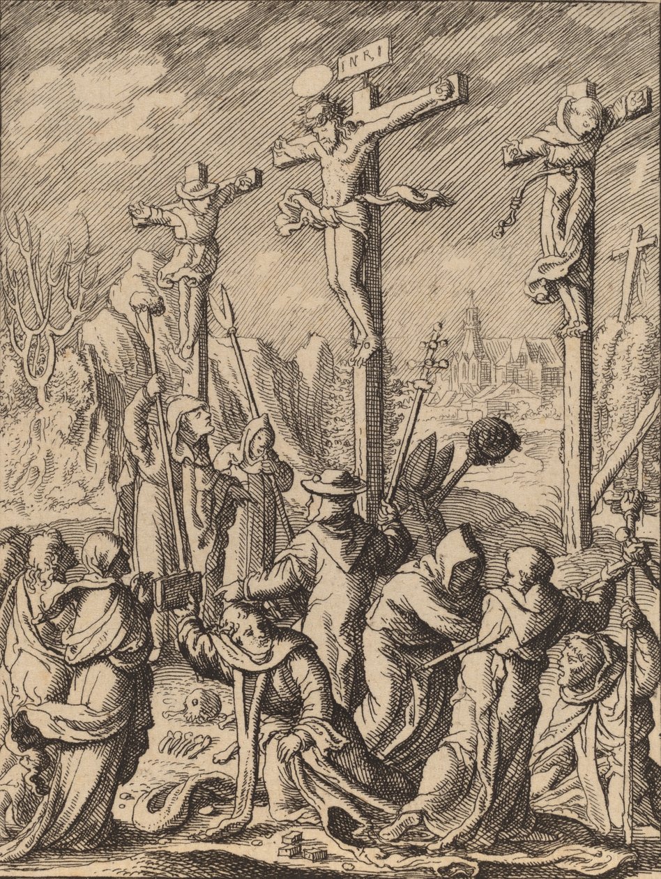 क्रूसीफिकेशन। द्वारा Wenceslaus Hollar