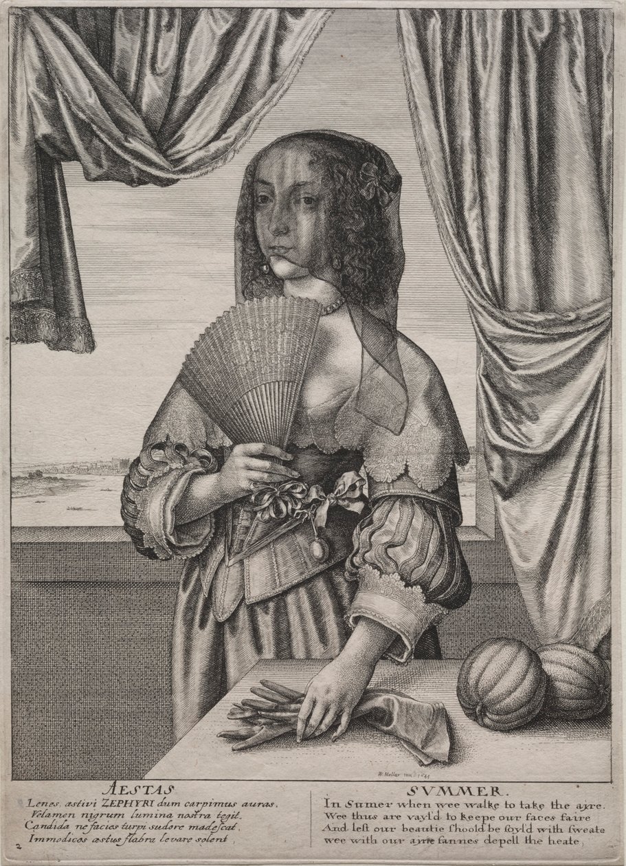 द फोर सीजन्स: समर, 1641। द्वारा Wenceslaus Hollar