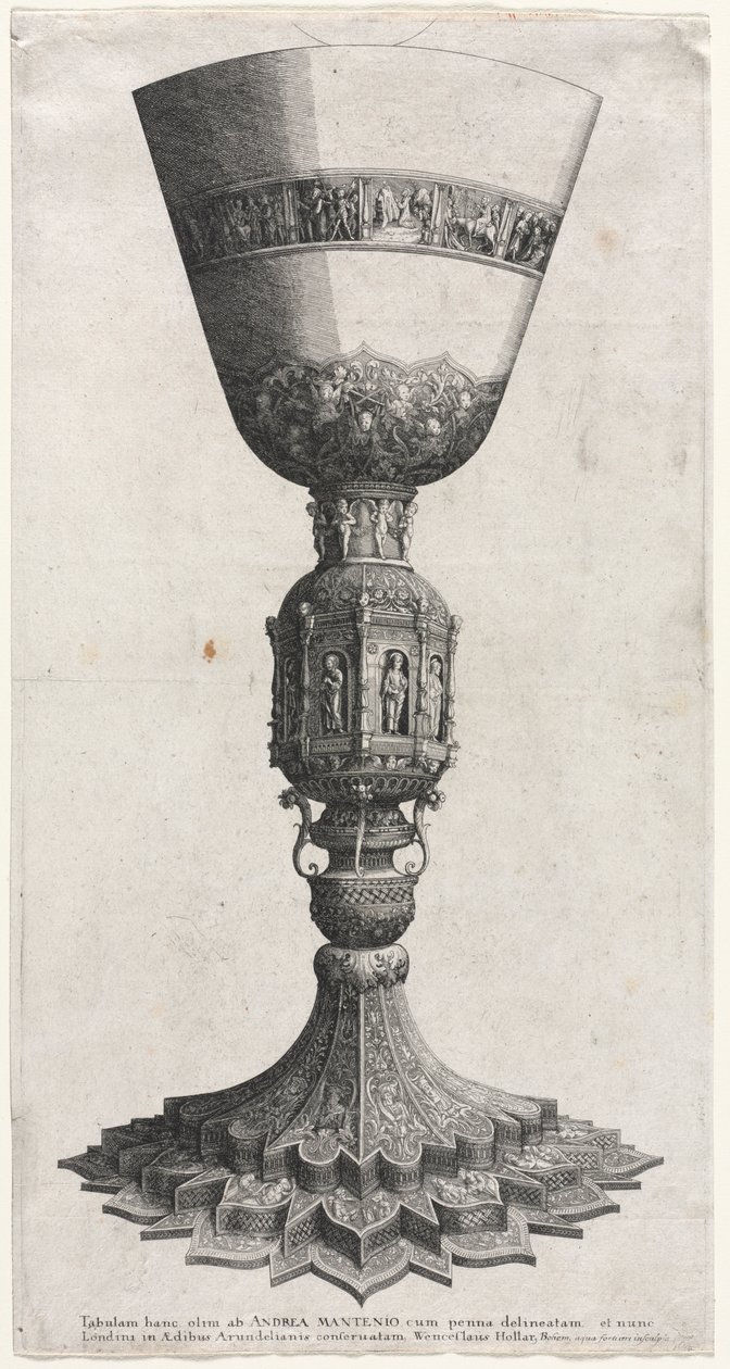 द ग्रेट चालीसा फिगर के साथ, 1640। द्वारा Wenceslaus Hollar