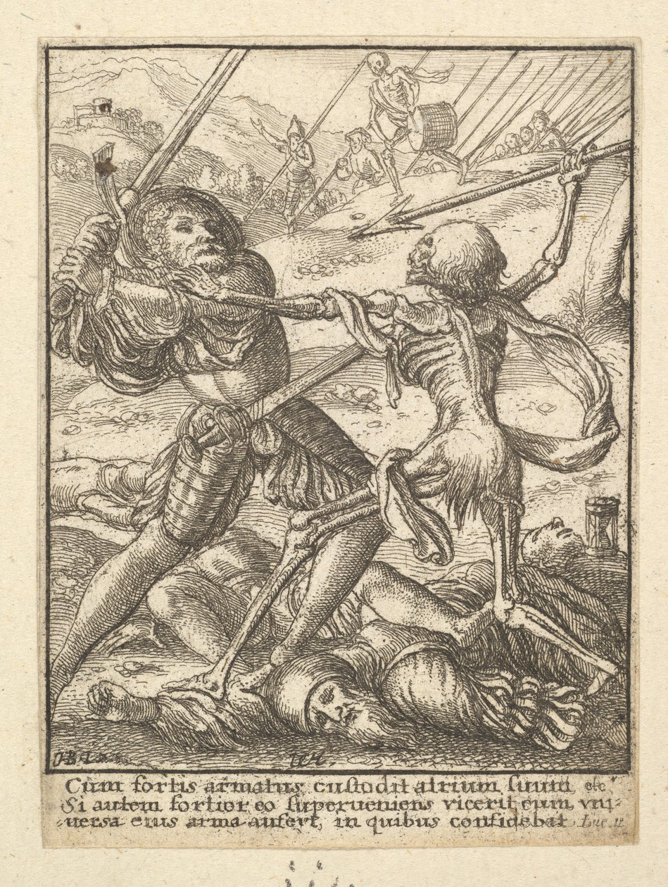नाइट, डेथ ऑफ़ डेथ, 1651 से। द्वारा Wenceslaus Hollar