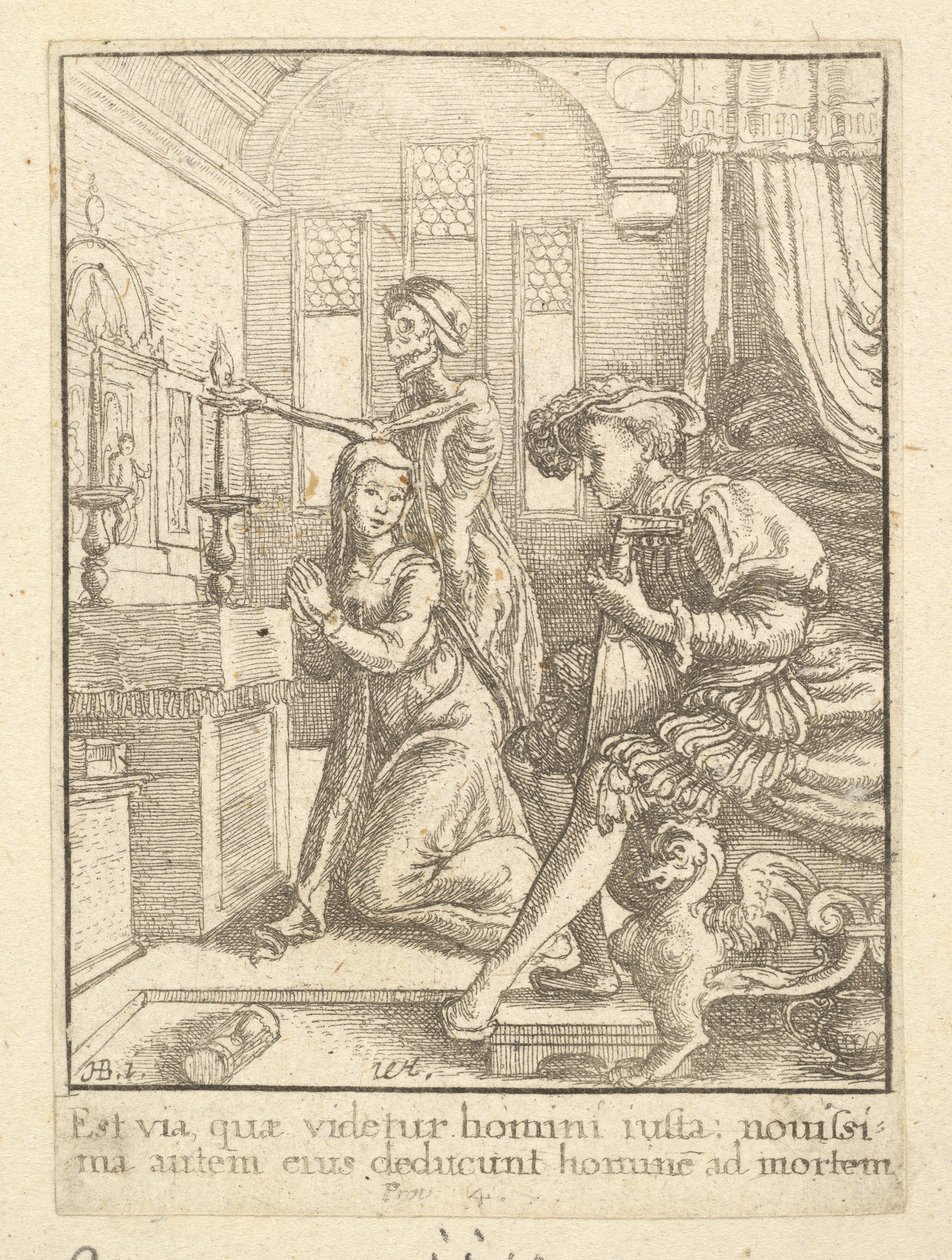 द नून, डांस ऑफ़ डेथ, 1651 से। द्वारा Wenceslaus Hollar
