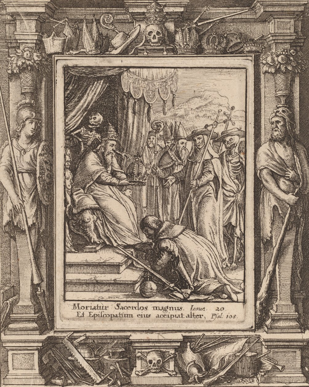 पोप, 1651। द्वारा Wenceslaus Hollar