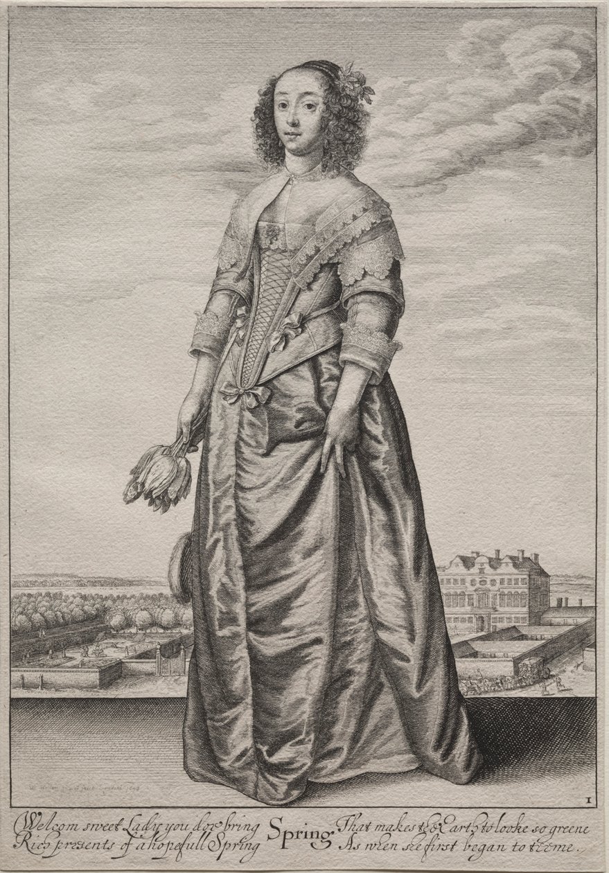 सीज़न: स्प्रिंग, 1643-1644। द्वारा Wenceslaus Hollar
