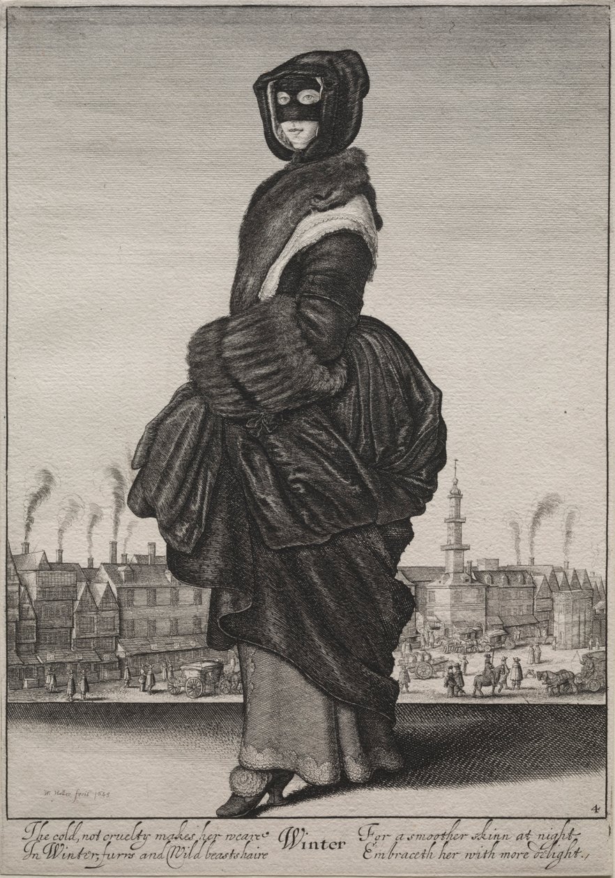 द सीजन्स: विंटर, 1643-1644। द्वारा Wenceslaus Hollar