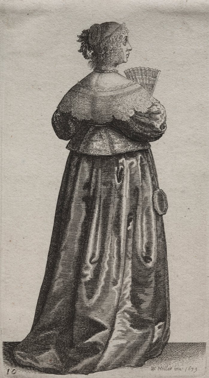 अंग्रेजी महिलाओं की कई आदतें, नोबेलिटी से कंट्री वुमेन तक ..., 1639। द्वारा Wenceslaus Hollar