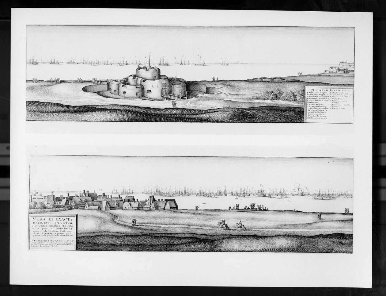 द टाउन एंड कैसल ऑफ डील, केंट, 1640 द्वारा Wenceslaus Hollar