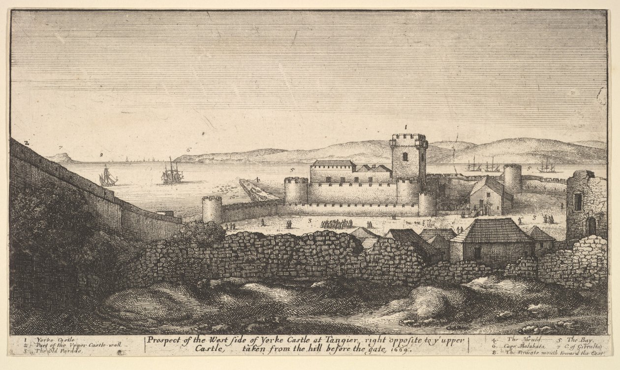 यॉर्क साइड के वेस्ट साइड, 1669। द्वारा Wenceslaus Hollar