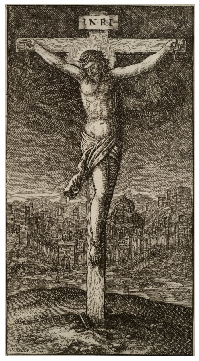 सूली पर चढ़ना द्वारा Wenceslaus Hollar