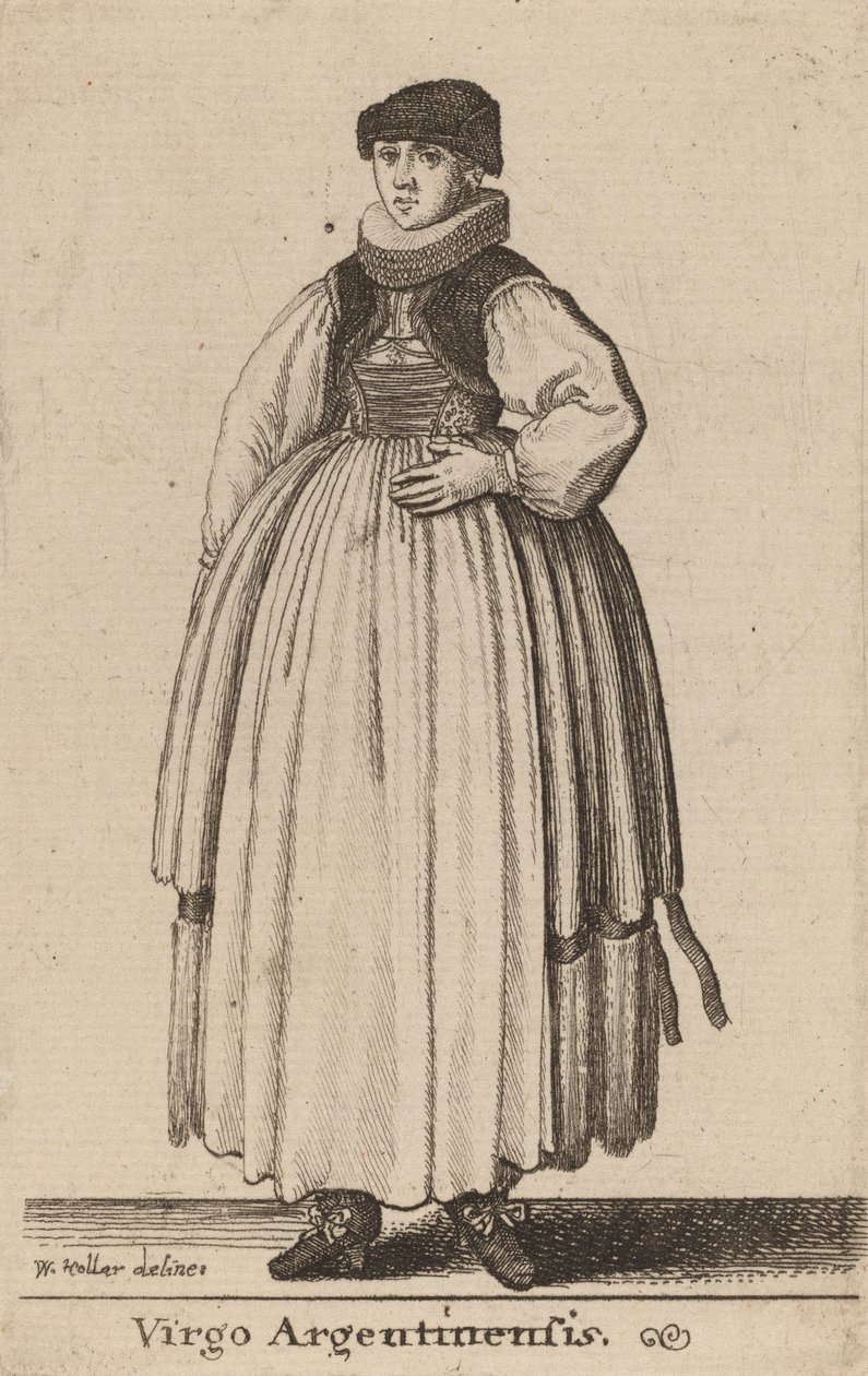 अर्जेंटीना कुंवारी। द्वारा Wenceslaus Hollar