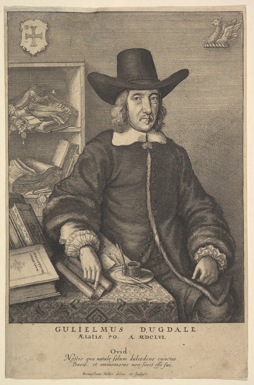 विलियम डगडेल, 1625-77। द्वारा Wenceslaus Hollar